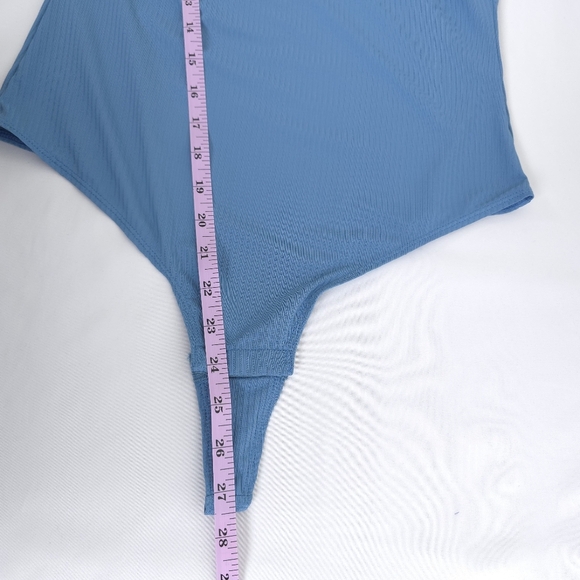 Cupshe Ailyn Rib Asymmetrical bodysuit - Picture 7 of 9